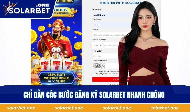 Chỉ dẫn các bước đăng ký SOLARBET nhanh chóng