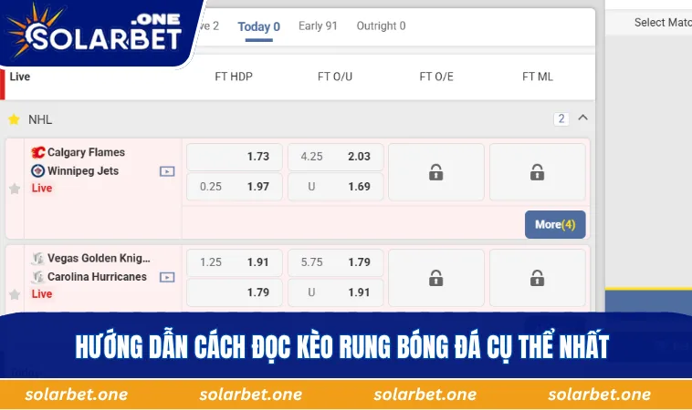 Hướng dẫn cách đọc kèo rung bóng đá cụ thể nhất