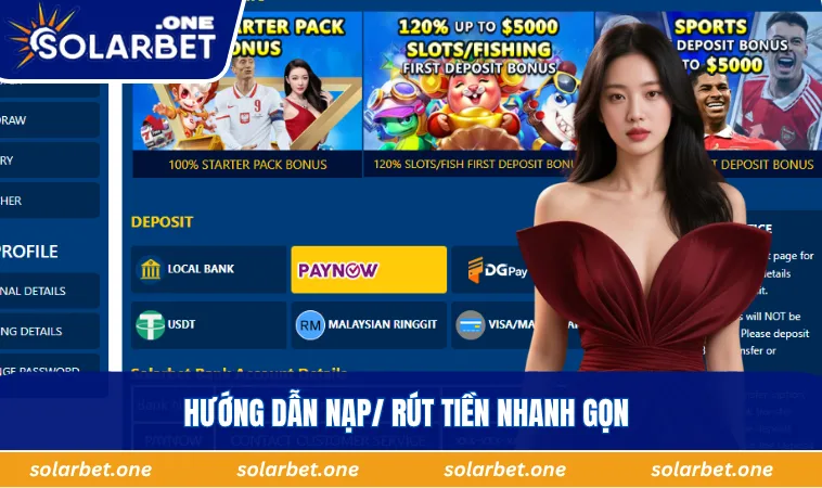 Hướng dẫn nạp/ rút tiền nhanh gọn