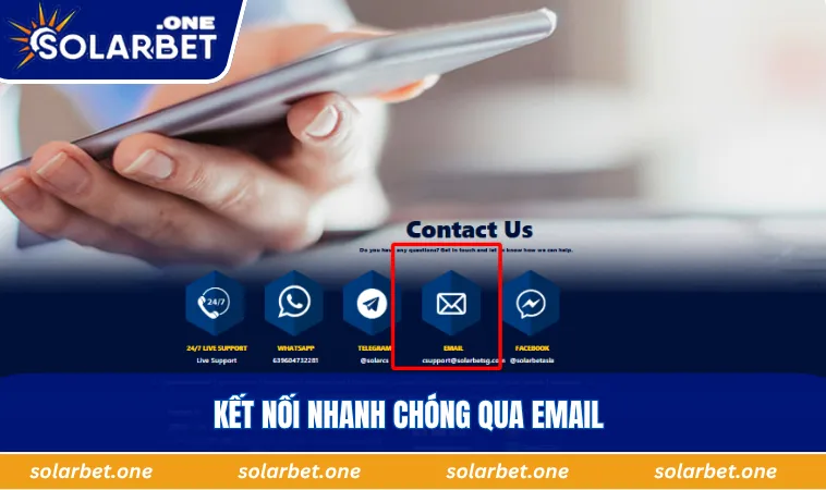 Kết nối nhanh chóng qua email