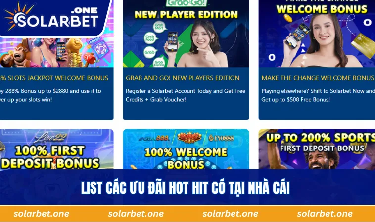 List các ưu đãi hot hit có tại nhà cái