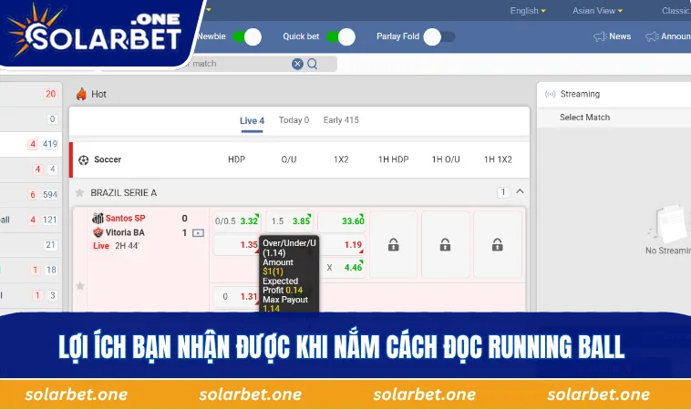 Lợi ích bạn nhận được khi nắm cách đọc Running Ball