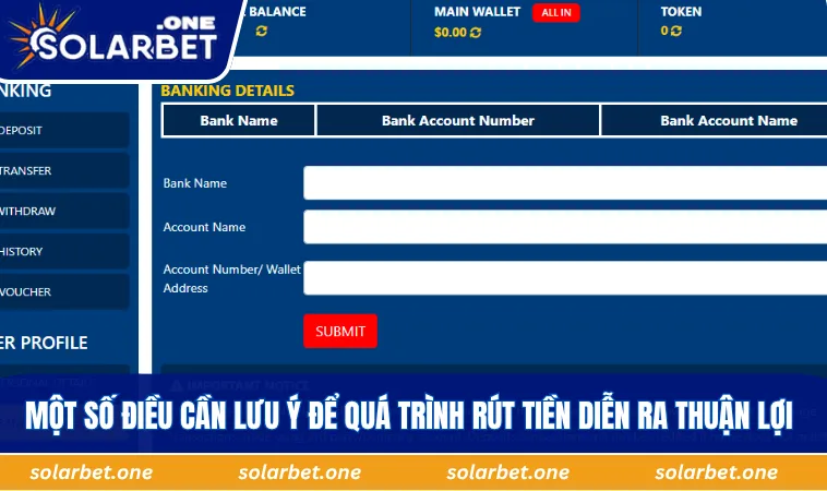 Một số điều cần lưu ý để quá trình rút tiền diễn ra thuận lợi