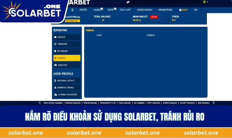 Nắm rõ điều khoản sử dụng SOLARBET, tránh rủi ro